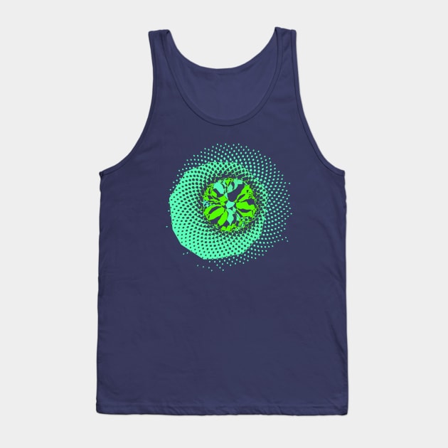 3D Crystal Phyllotaxis Flower Tank Top by quasicrystals